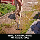 Forged Hardwood Handle Mortar Hoe, 7 in.-8