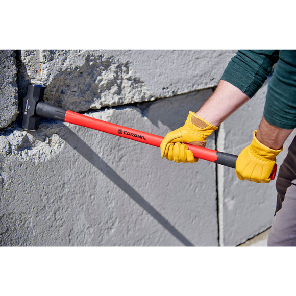 Sledge Hammer, 8 lb. Head, 36 in. Solid-Core Fiberglass Handle