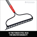Forged Bow Rake, 16 Head, 16 Tines, Fiberglass Handle-9