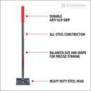 All-Steel Dirt Tamp, 8 in. x 8 in., 44 in. Steel Handle Anti-Slip Grip-6