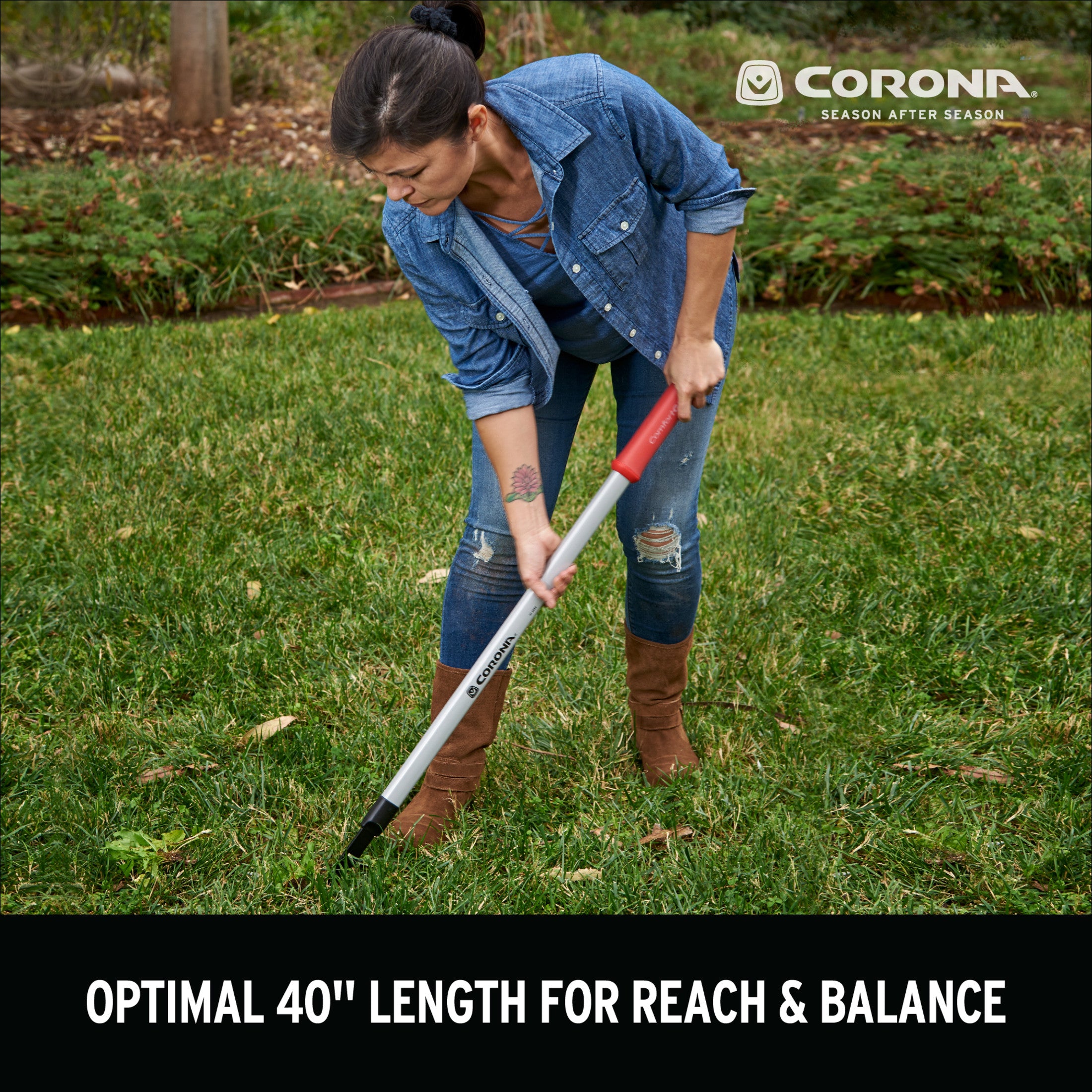 Extended Reach 2-Prong Weeder with ComfortGEL® Grip