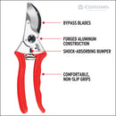Aluminum Bypass Pruner, 1 in. Cut Capacity-3