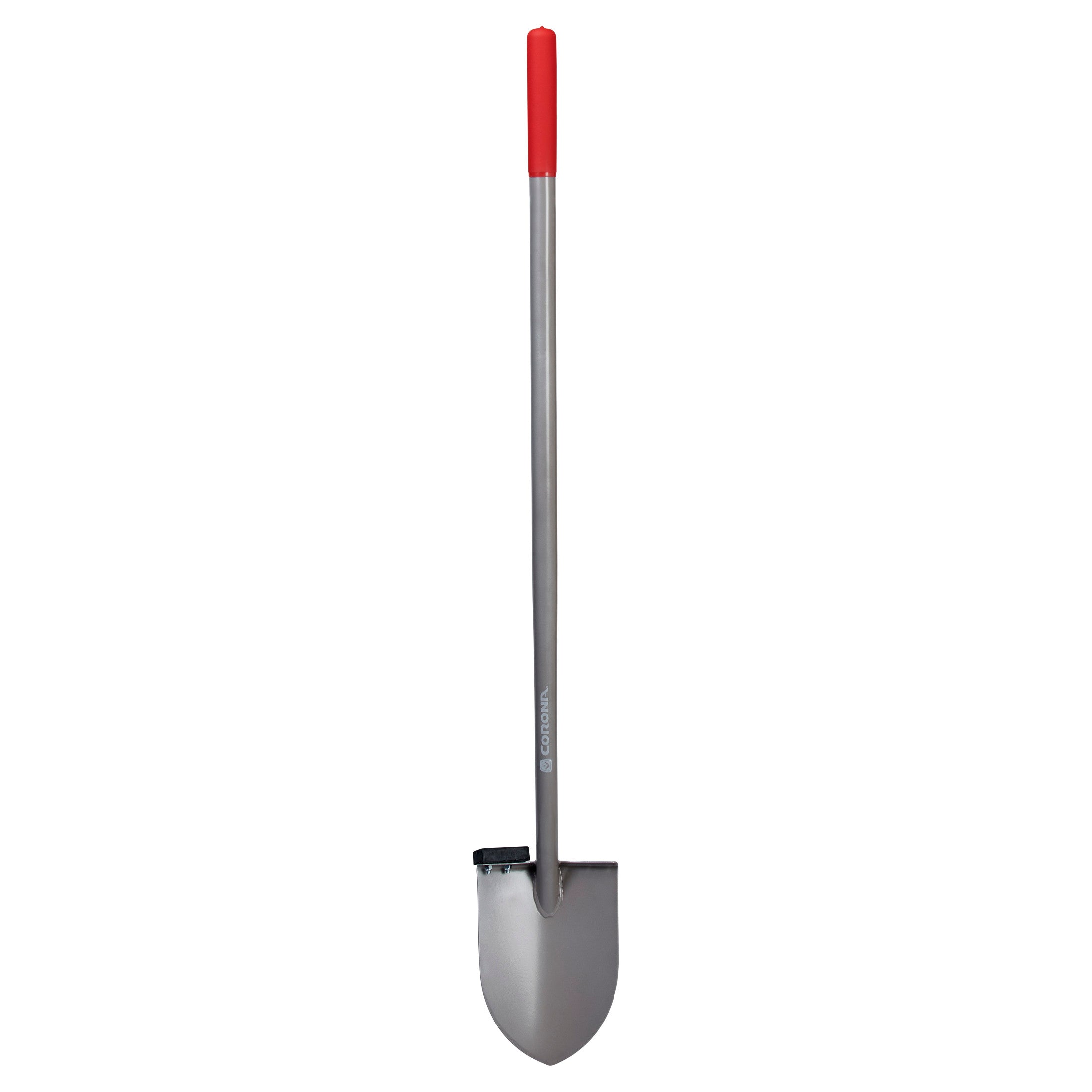 All-Steel 12-Gauge 15 in. Round Point Shovel, Steel Handle