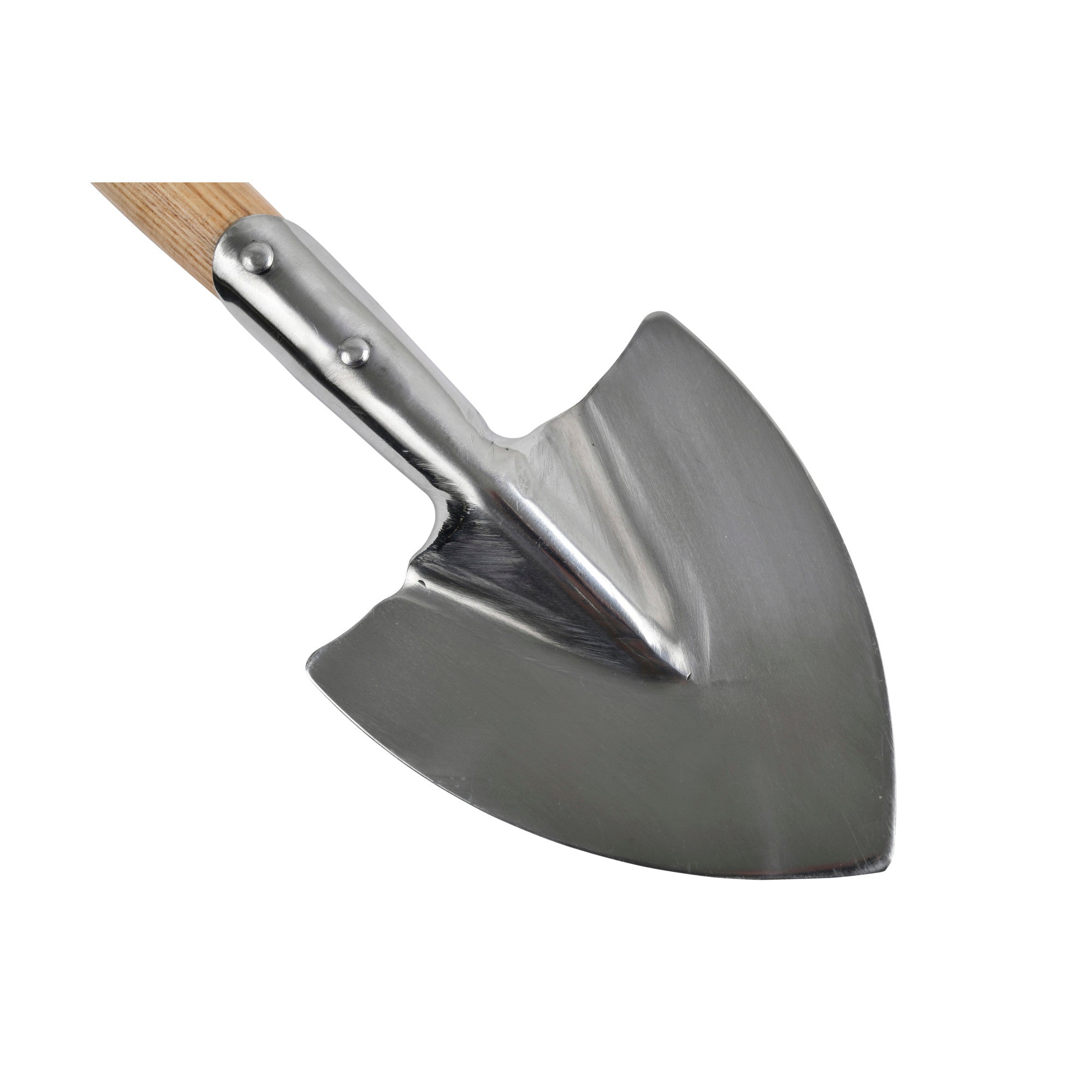 Stainless Steel Small Perennial Spade Shovel, Wood T-Grip Handle, RHS Endorsed