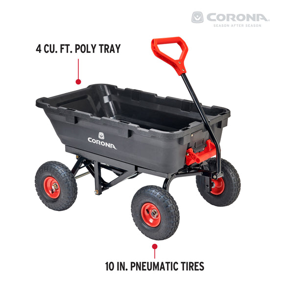 Poly Garden Dump Cart