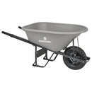 6 Cu. Ft. Poly Wheelbarrow, Steel Handles, Pneumatic Tire-1