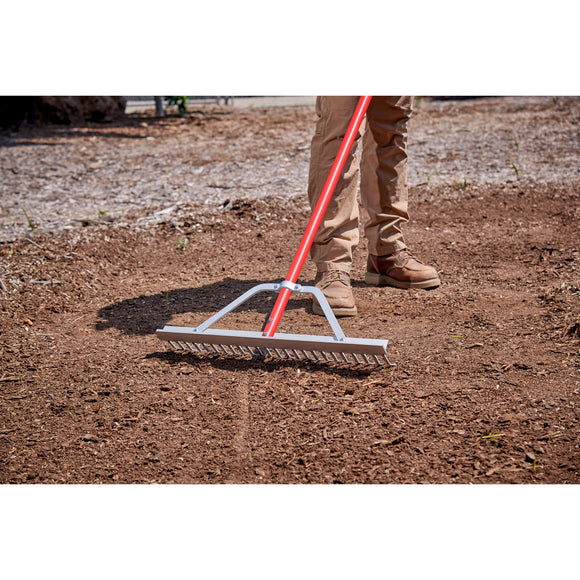 Aluminum Landscape Rake, 60 in. 24 Tines