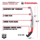 RazorTOOTH Saw® Arborist Pruning Saw, 13 in. Blade-9