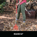 Fixed Tine Shrub Rake, 8 in. Head, 11 Tines, Aluminum Handle-10