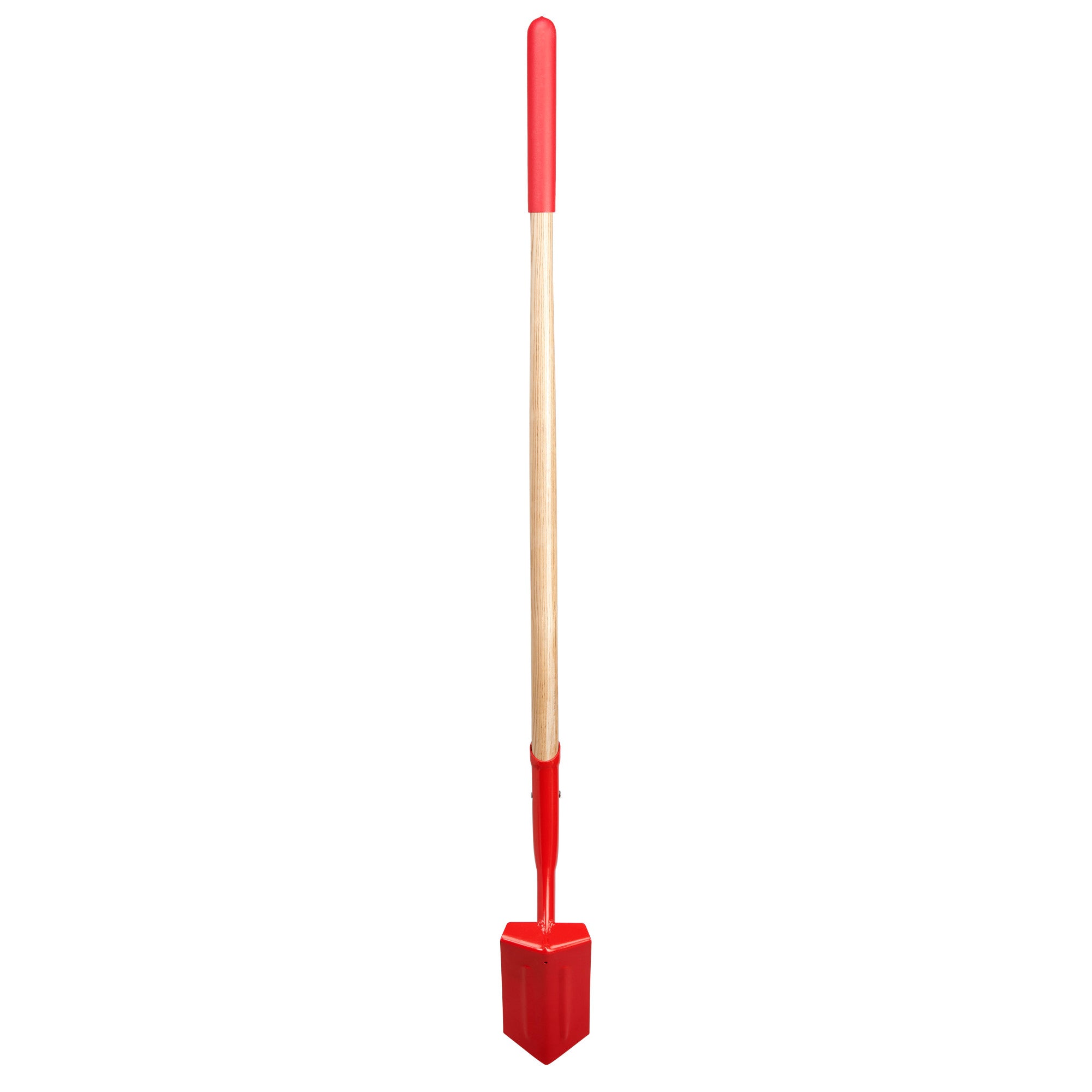 12 Gauge Trench Shovel, 35 degree,  5 in. Hardwood Handle Poly Grip