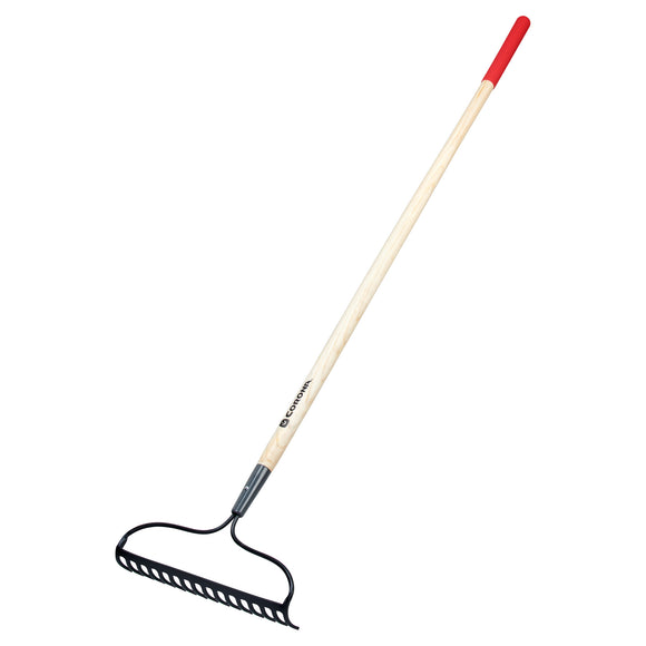 Forged Bow Rake, 16 in. Head, 16 Tines, Hardwood Handle