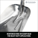 #10 Aluminum Western Scoop Hardwood Handle, D Grip Shovel-10