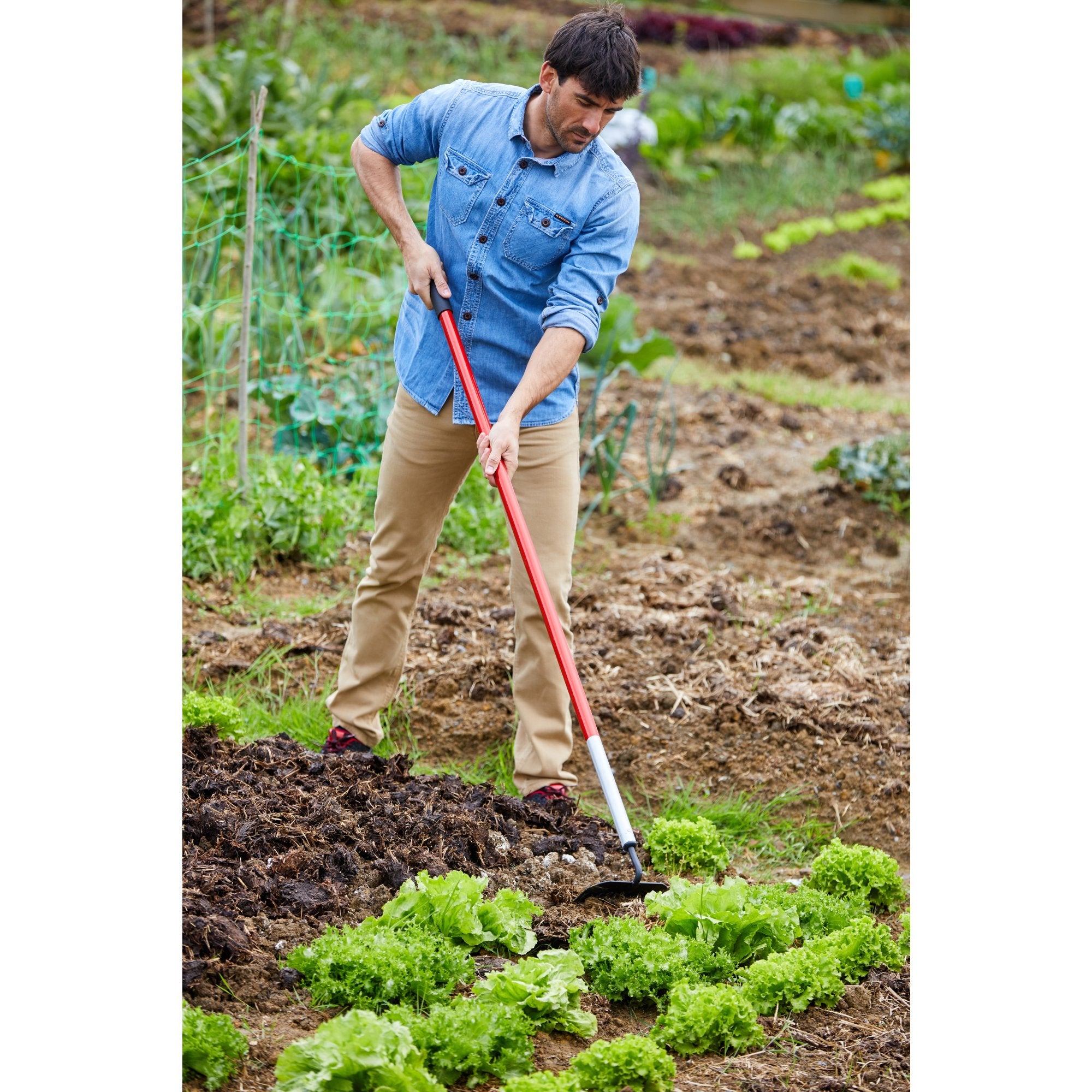 Garden Hoe, 6 in. Blade, 60 in. Aluminum Handle