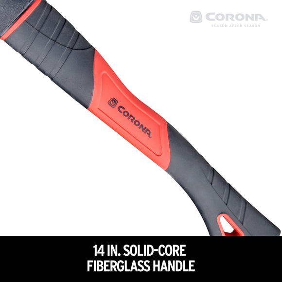 Camping Axe, 1.25 lb. Head, 14 in. Solid-Core Fiberglass Handle