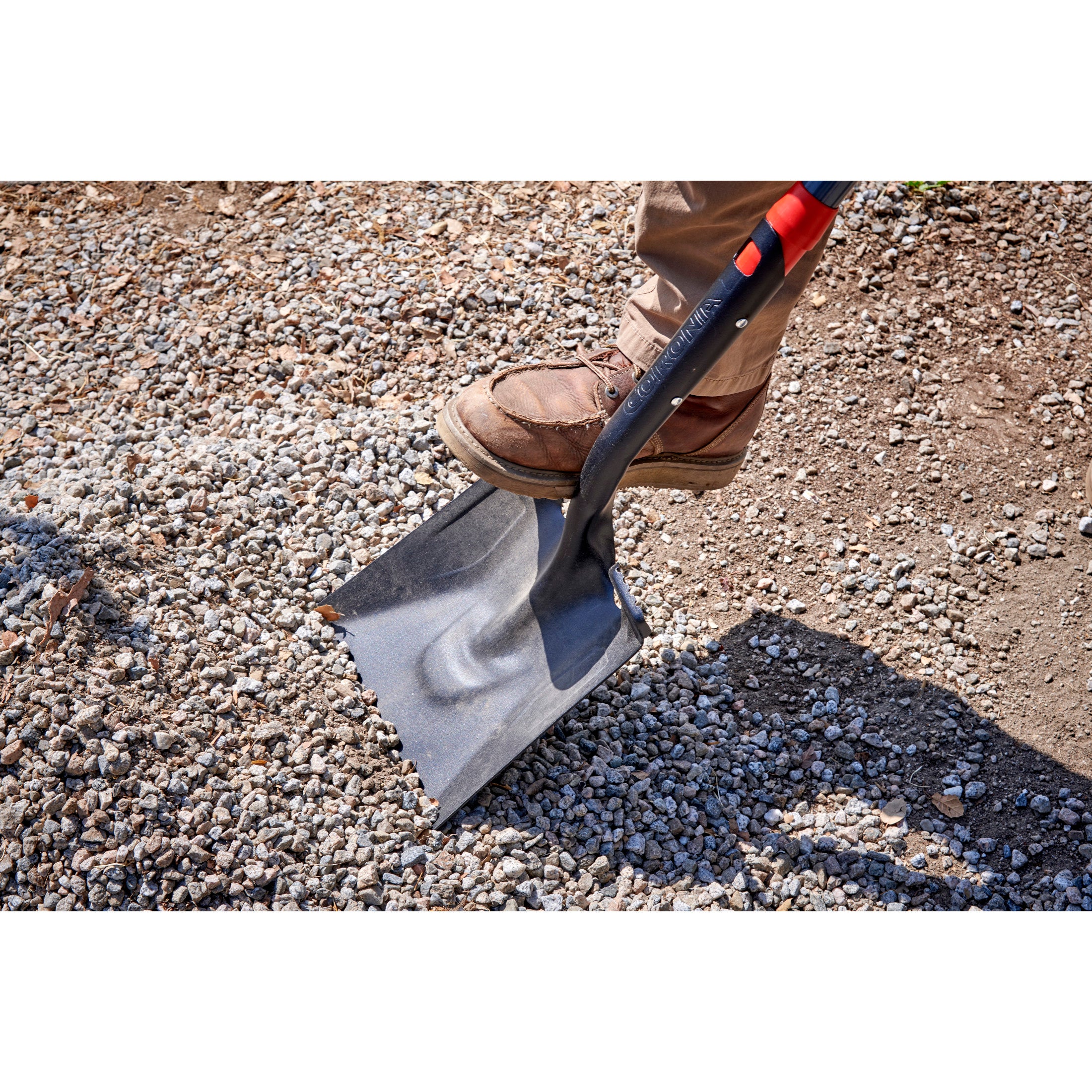 Boron Steel 14-Gauge Square Point Shovel, Fiberglass Handle