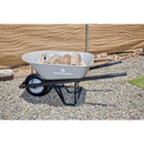 6 Cu. Ft. Steel Wheelbarrow, Steel Handles, Flat Free Tire-10