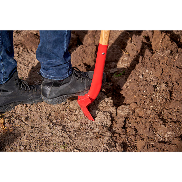 Trench Shovel, 28 Degree, 5 in. Head, Ash Hardwood Handle