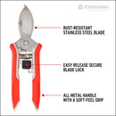 Yard Essentials Houseplant Pruners, Red-4