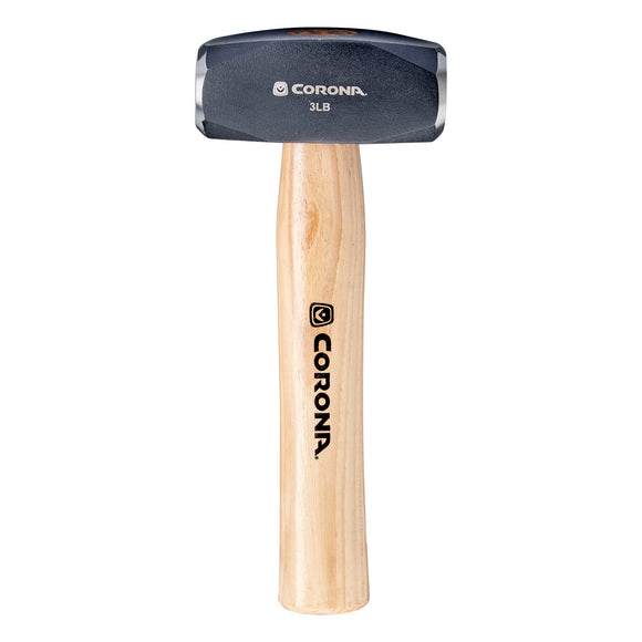 Drilling Hammer, 3 lb. Head, 10 in. Hickory Wood Handle