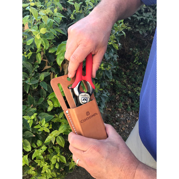 Leather Scabbard for Hand Pruners and Folding Saws