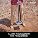 All-Steel Dirt Tamp, 8 in. x 8 in., 44 in. Steel Handle Anti-Slip Grip-9