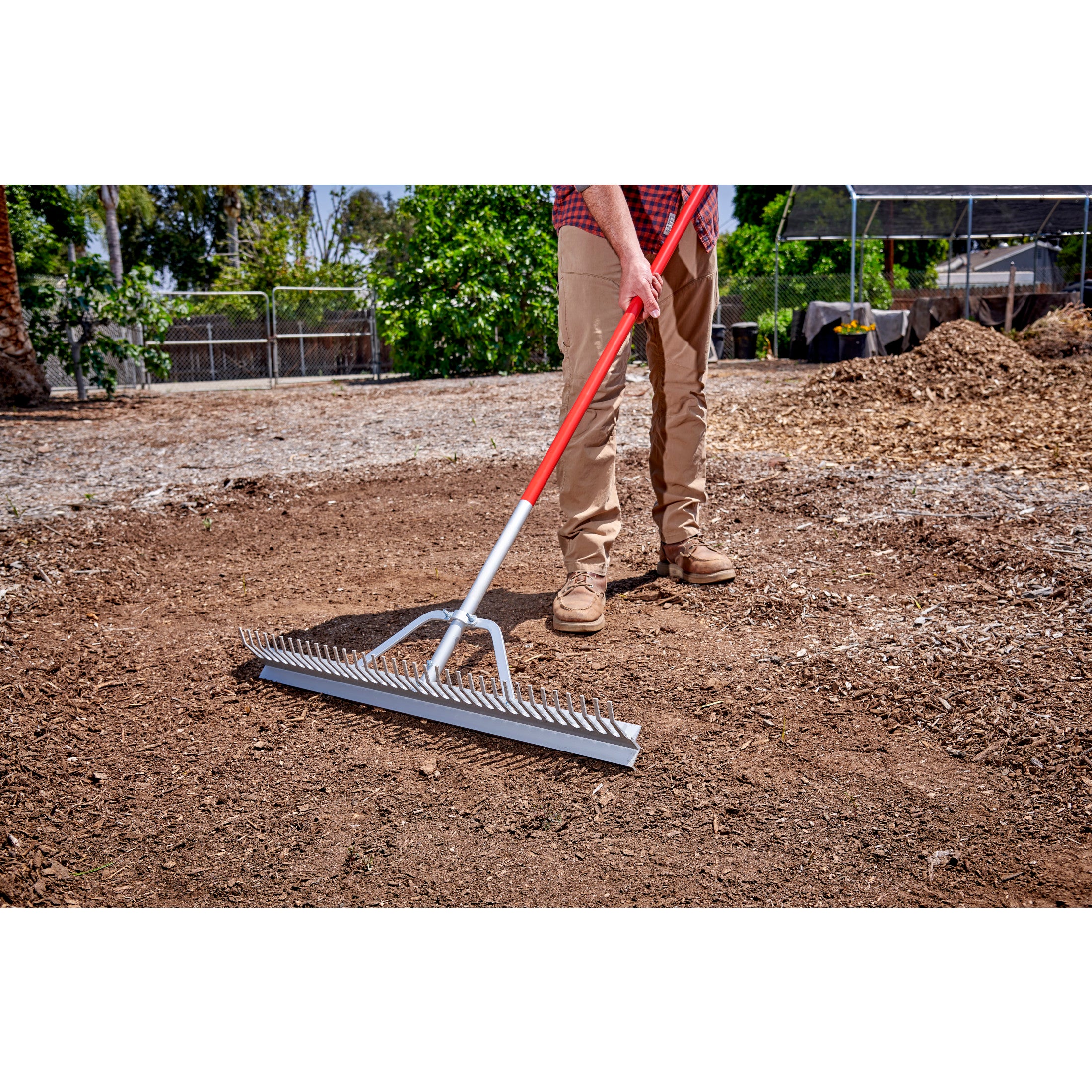 Aluminum Landscape Rake, 36 in. Head, 36 Tines