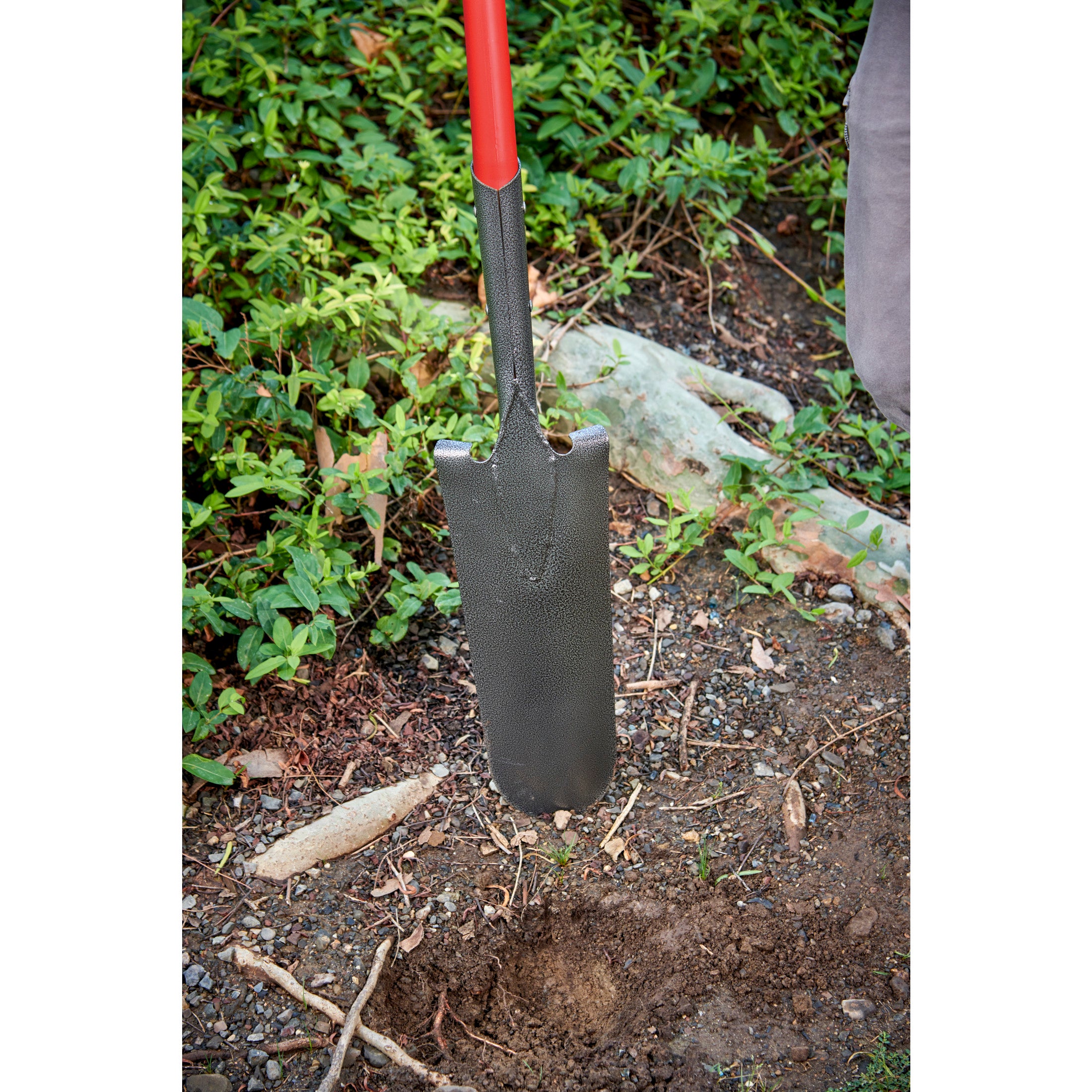 Closed-Back Drain Spade Shovel, 14-Gauge, 48 in. Solid-Core Fiberglass Handle