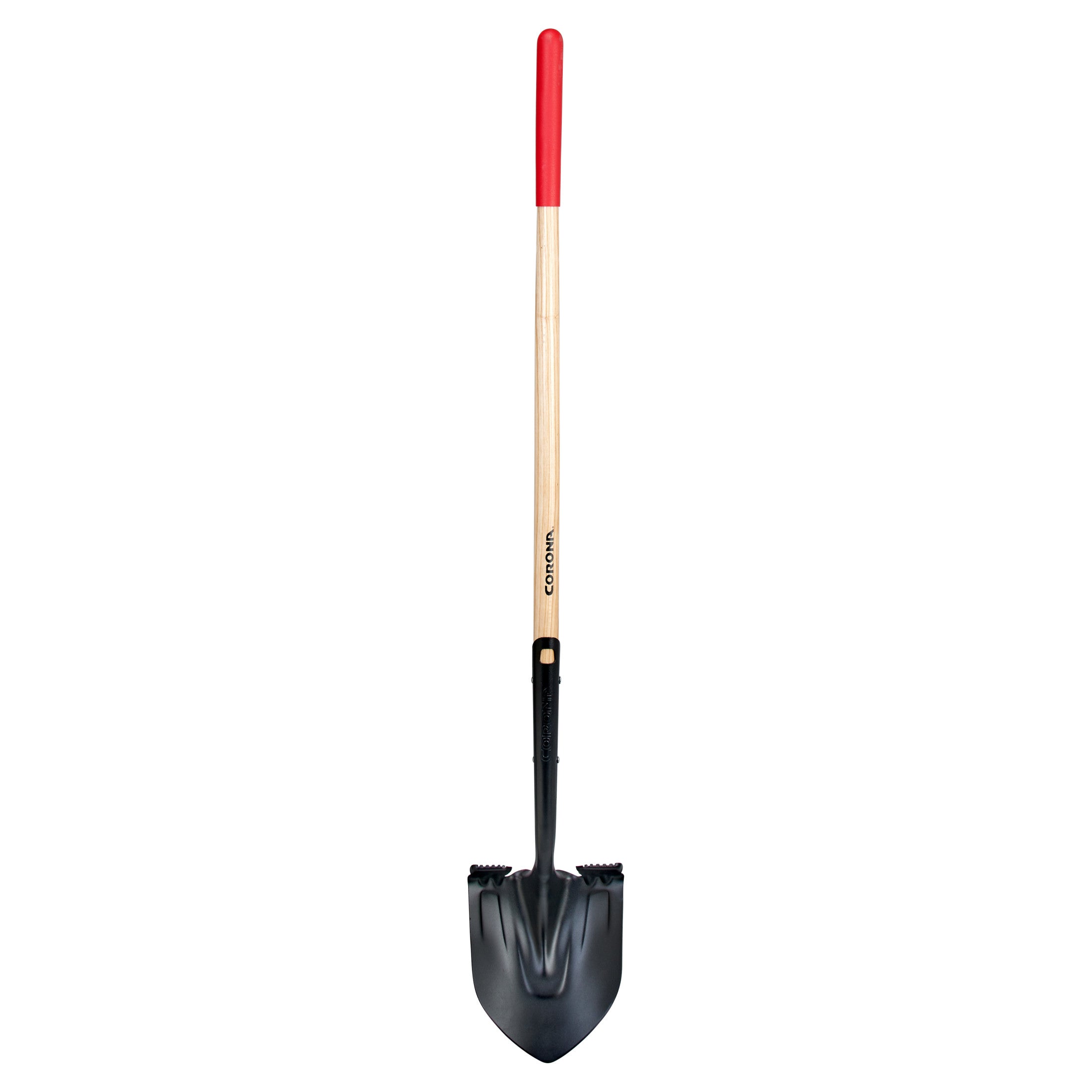 Boron Steel 14-Gauge Round Point Shovel, Hardwood Handle