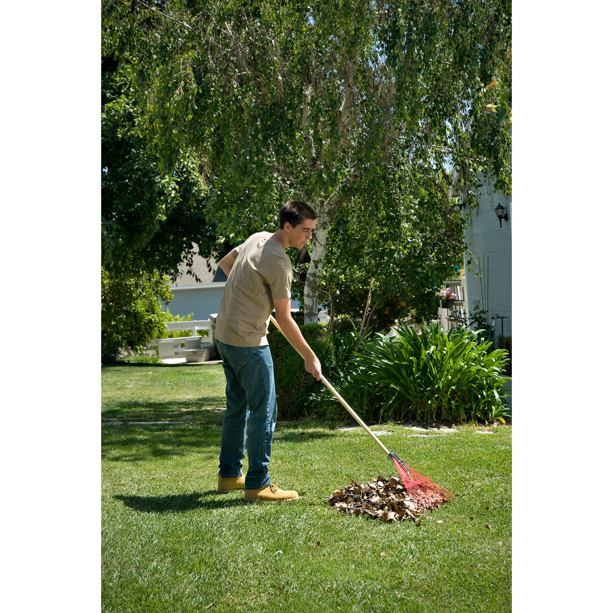 Spring Brace Rake, 22 in. Head, 22 Tines, Hardwood Handle | Corona ...