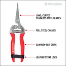 Long Curved Snips, 1-3/4 in. Stainless Steel Blades-9