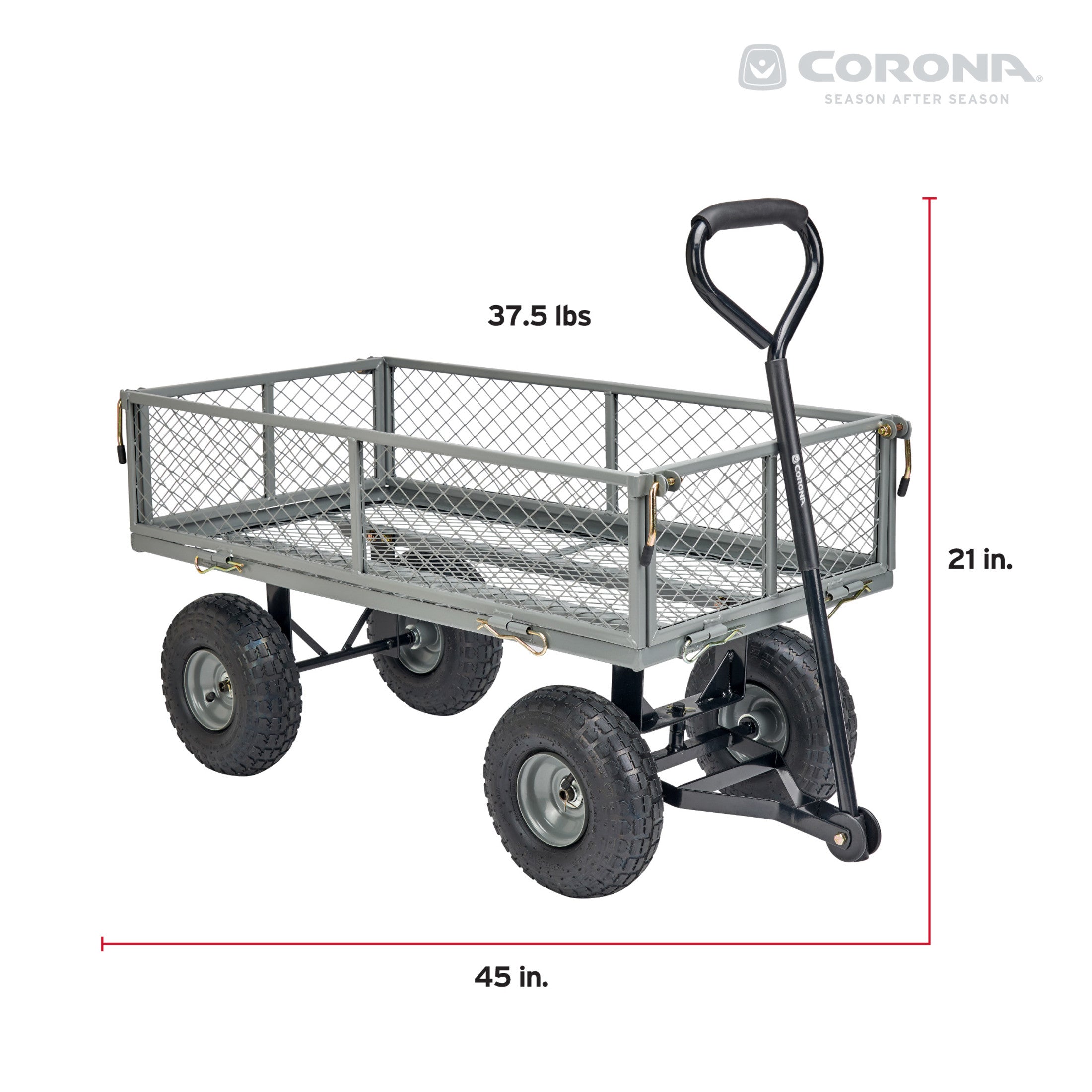 Metal Landscaping Cart