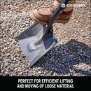 Boron Steel 14-Gauge Square Point Shovel, Fiberglass Handle-8