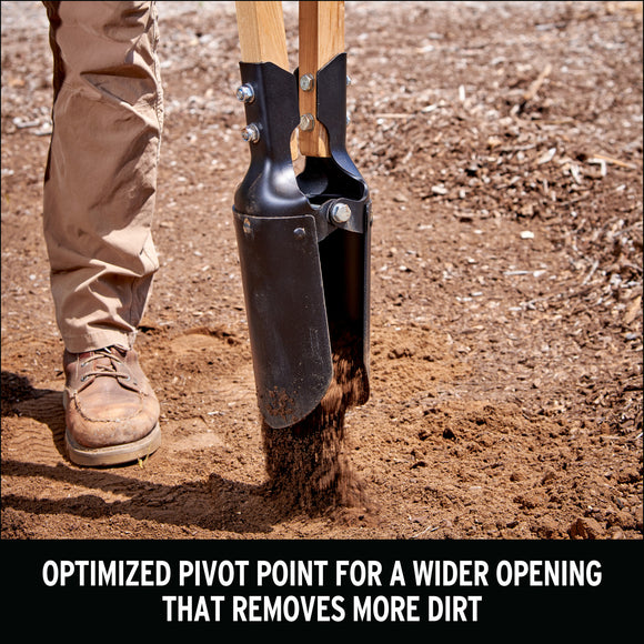 Hercules Post Hole Digger, 11-Gauge Steel, Hardwood Handles