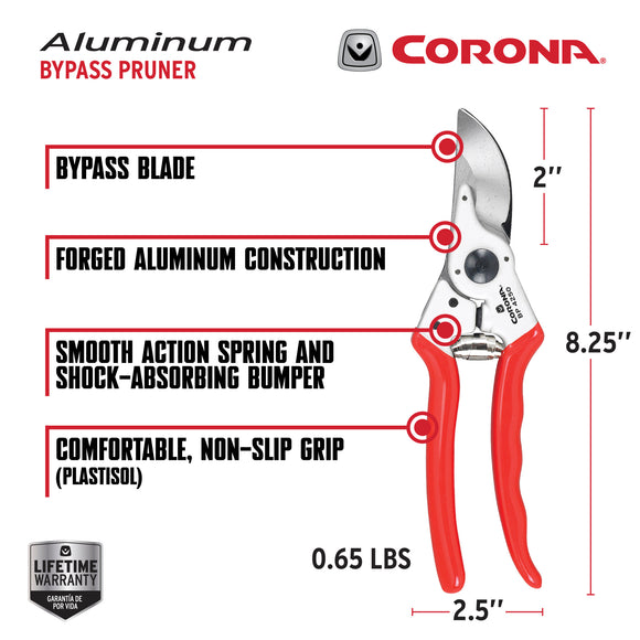 Aluminum Bypass Pruner, 1 in. Cut Capacity