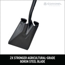 Boron Steel 14-Gauge Square Point Shovel, Fiberglass Handle-9