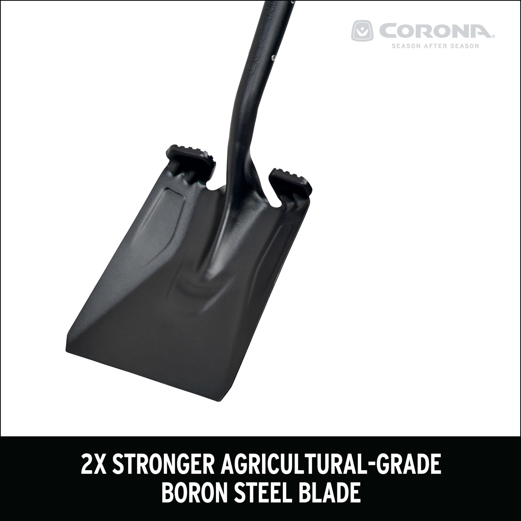 Boron Steel 14-Gauge Square Point Shovel, Fiberglass Handle