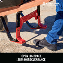 6 Cu. Ft. Professional Steel Wheelbarrow, Wood Handles, Pneumatic Tire-12