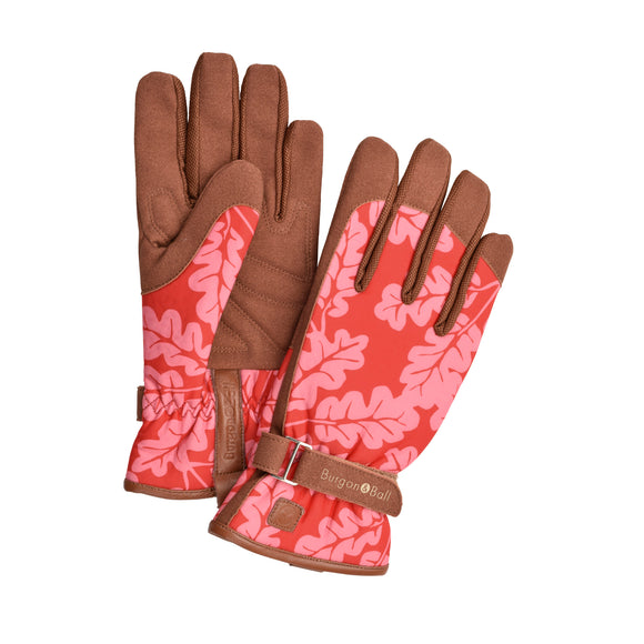 Love the Glove® Garden Gloves, Oak Leaf Poppy, Medium/Large