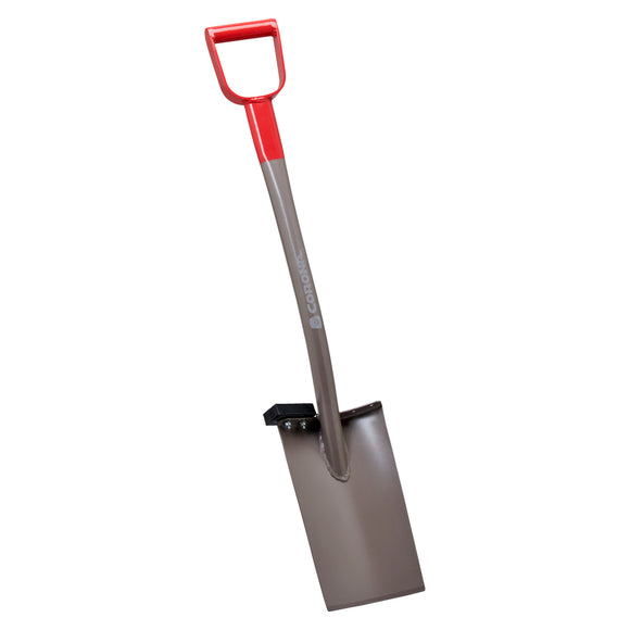 All-Steel 12-Gauge 12 in. Straight Blade Shovel, D-Grip Steel Handle